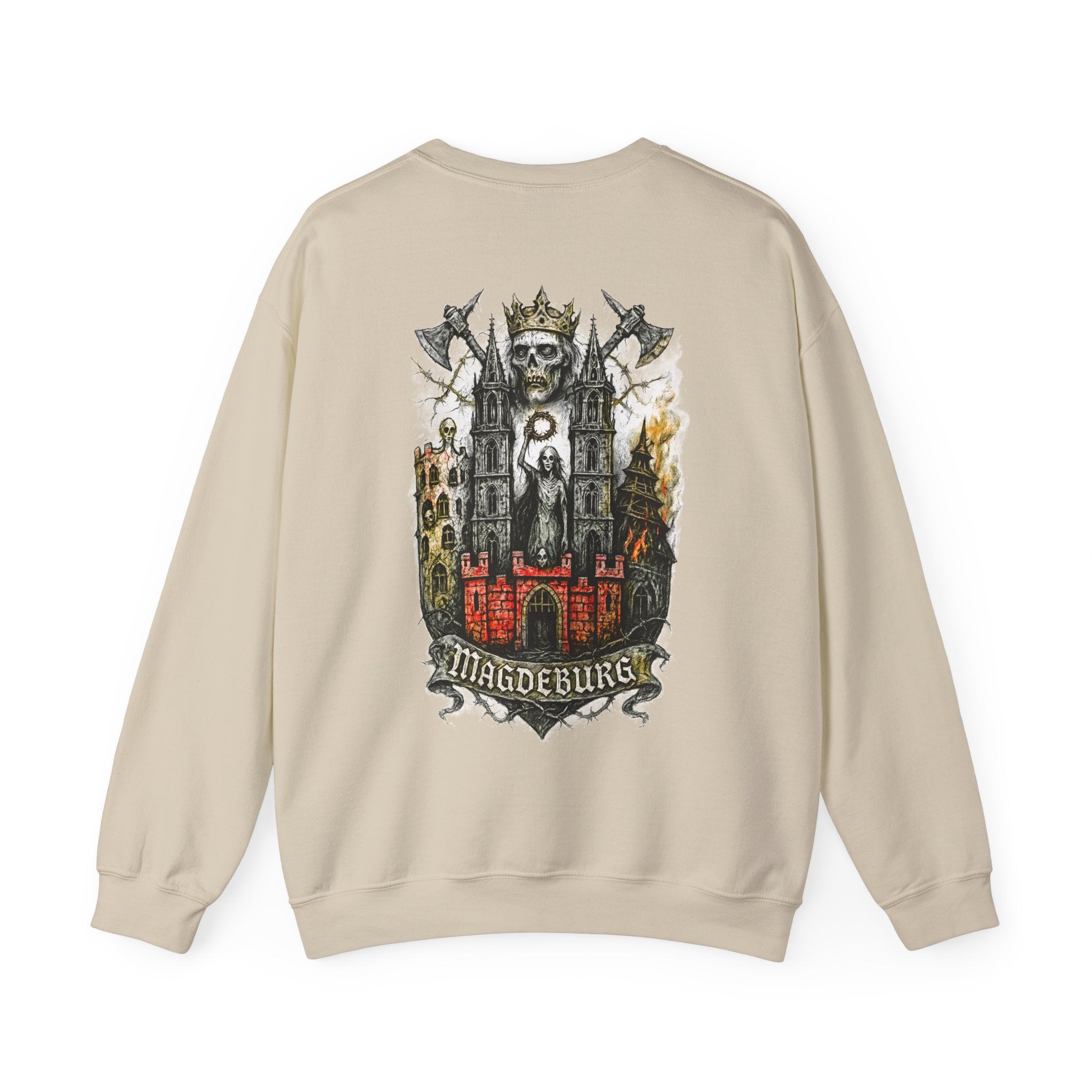 Magdeburg: Front-/Backprint, Unisex Sweatshirt **Grimwater-Edition**