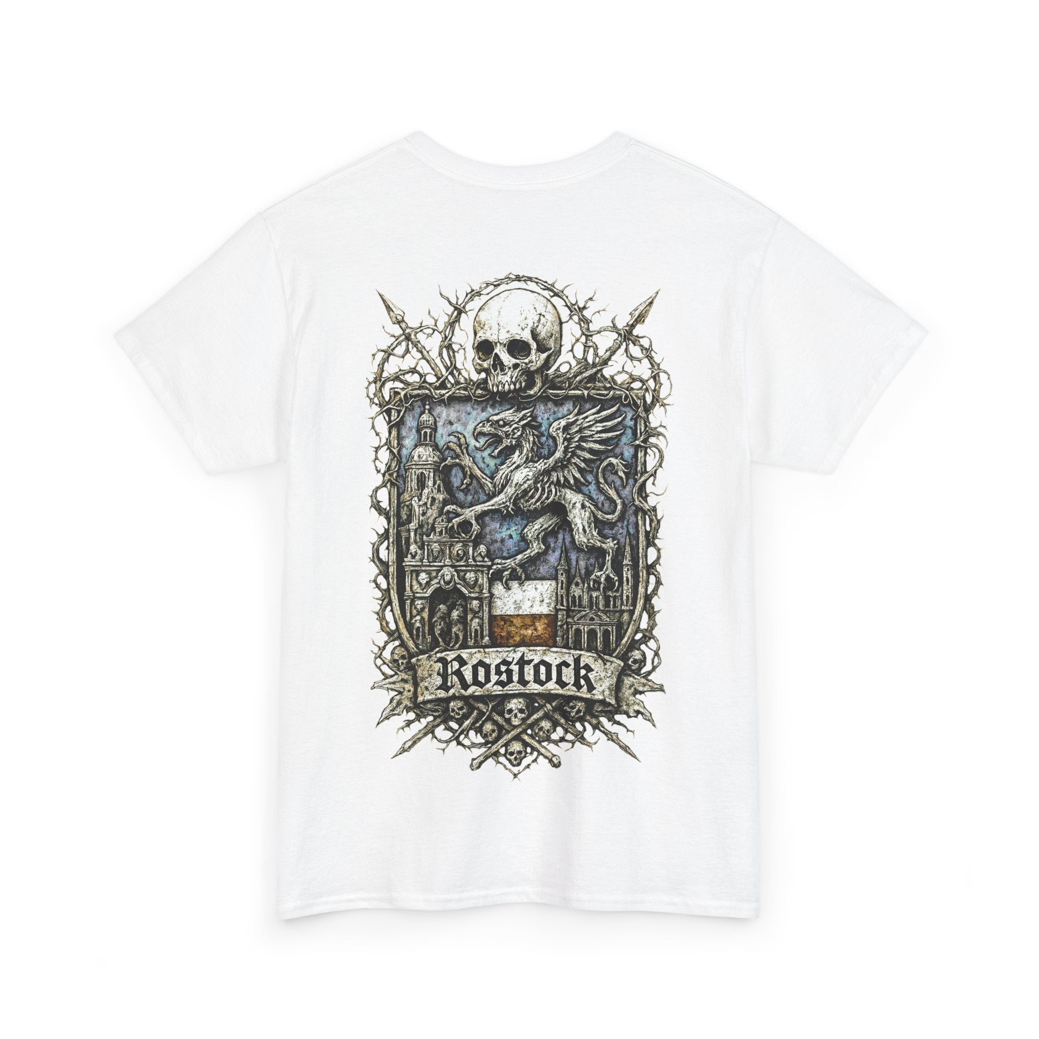 Rostock: Front-/Backprint, Unisex T-Shirt **Grimwater-Edition**