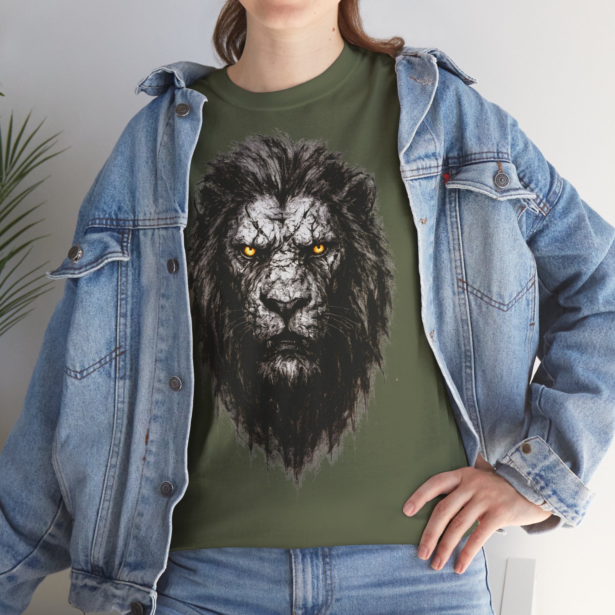 Löwe: Frontprint, Unisex T-Shirt - Animal-Collection