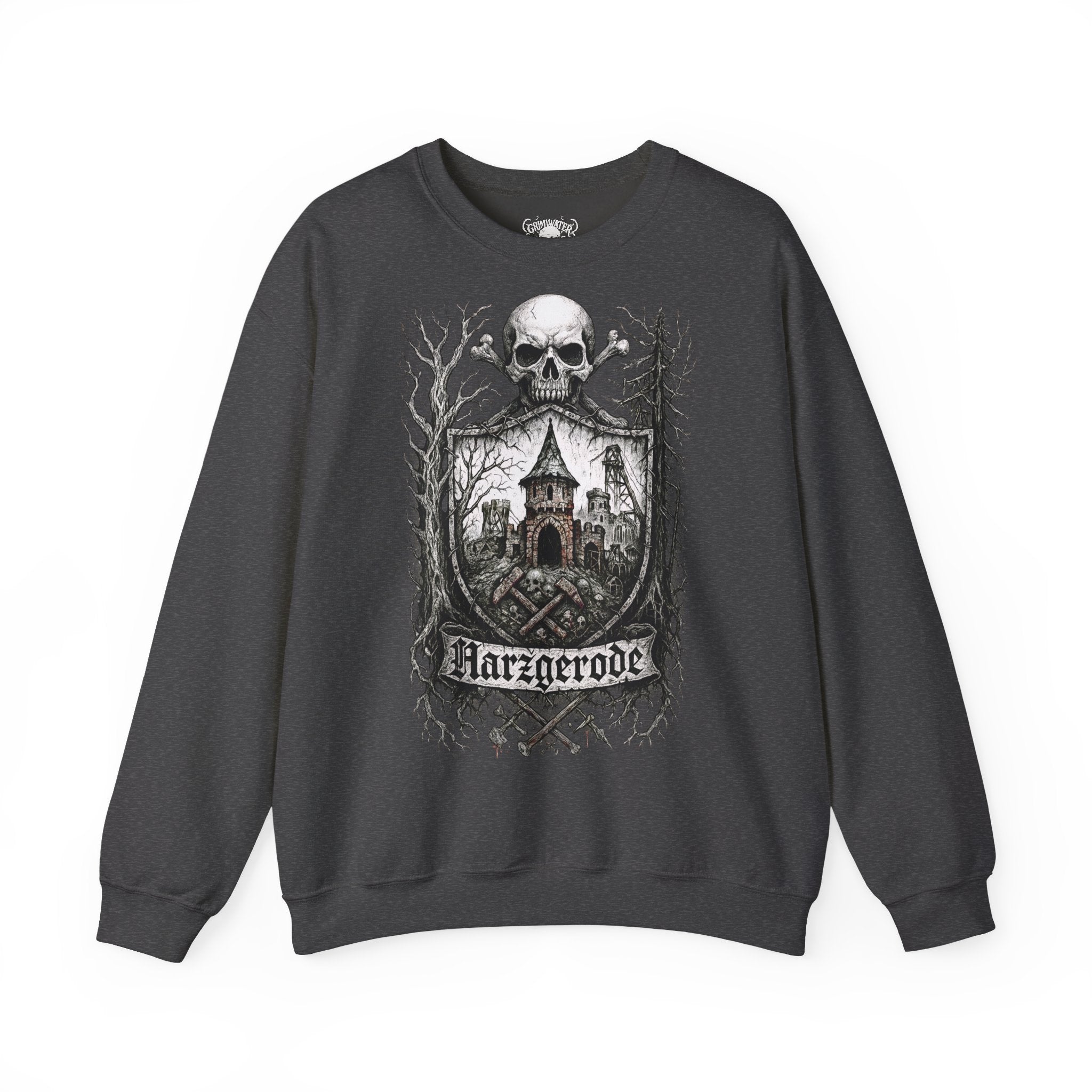 Harzgerode: Harz-Collection, Frontprint, Unisex Sweatshirt **Grimwater-Edition**