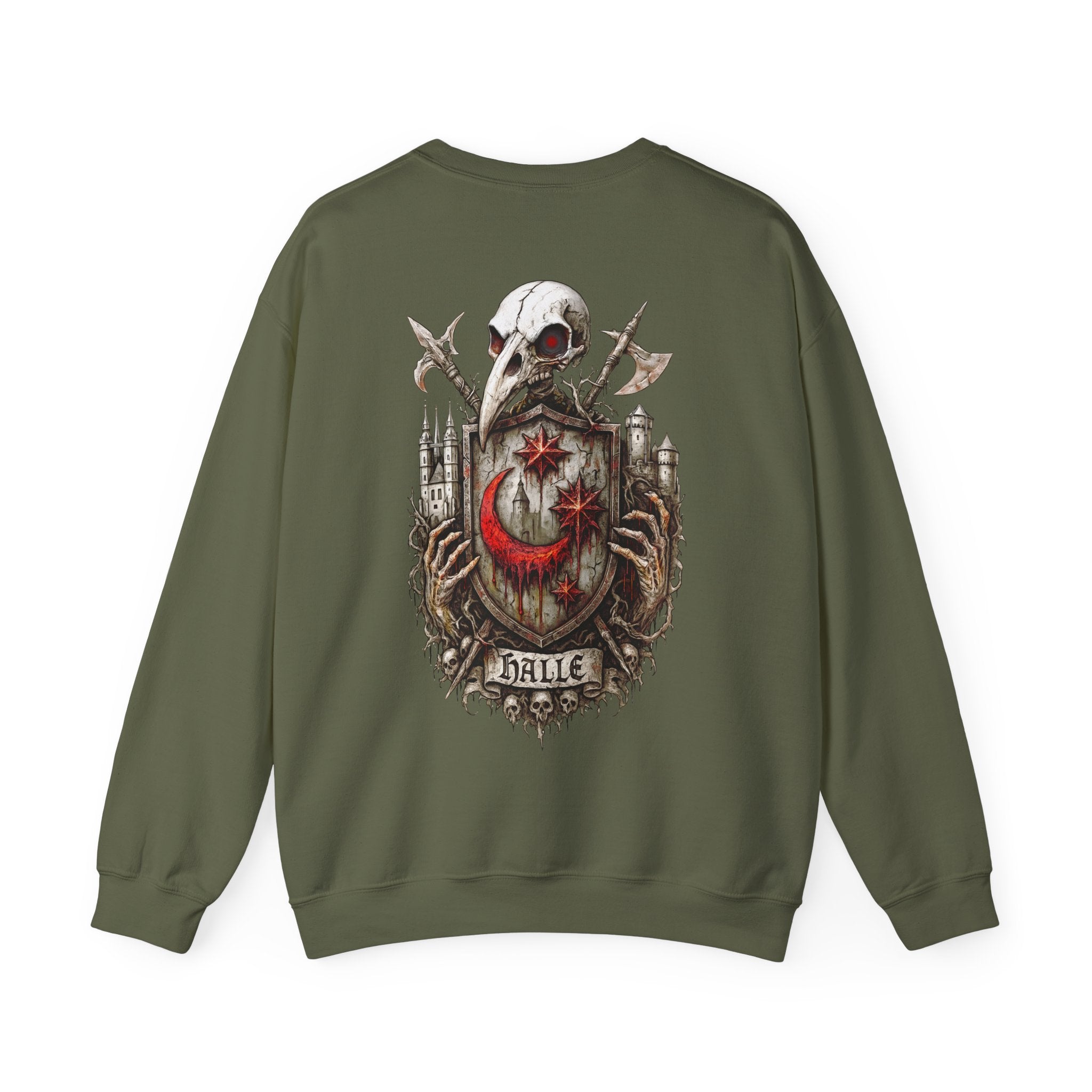 Halle: Front-/Backprint, Unisex Sweatshirt **Grimwater-Edition**