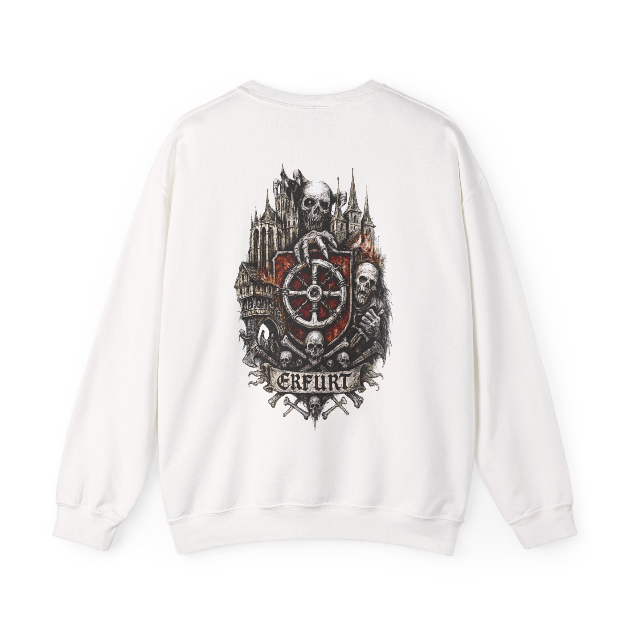 Erfurt: Front-/Backprint, Unisex Sweatshirt **Grimwater-Edition**