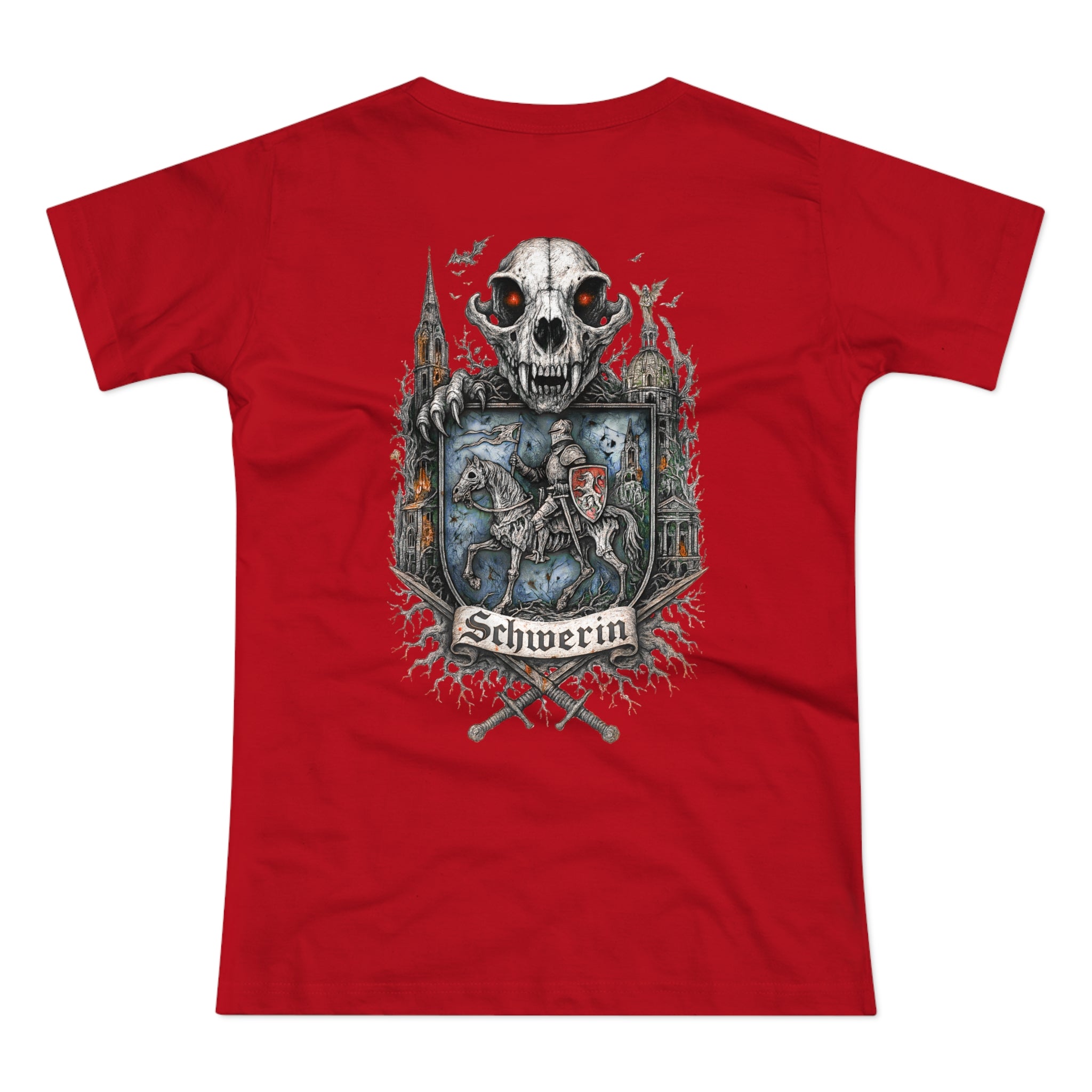 Schwerin: Front-/Backprint, Womens' T-Shirt **Grimwater-Edition**