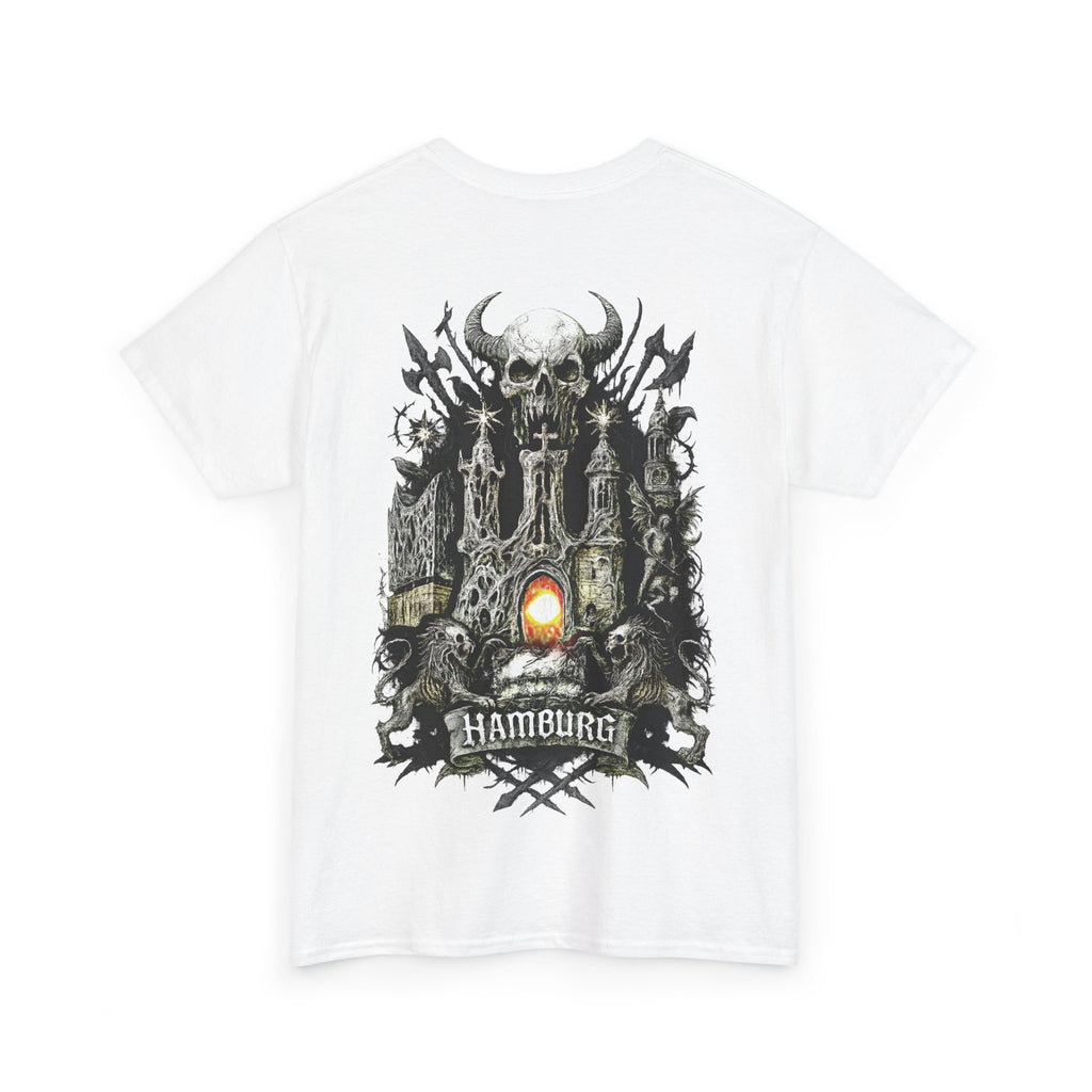 Hamburg "Night Crew" - Front-/Backprint, Unisex T-Shirt: **Grimwater-Edition**