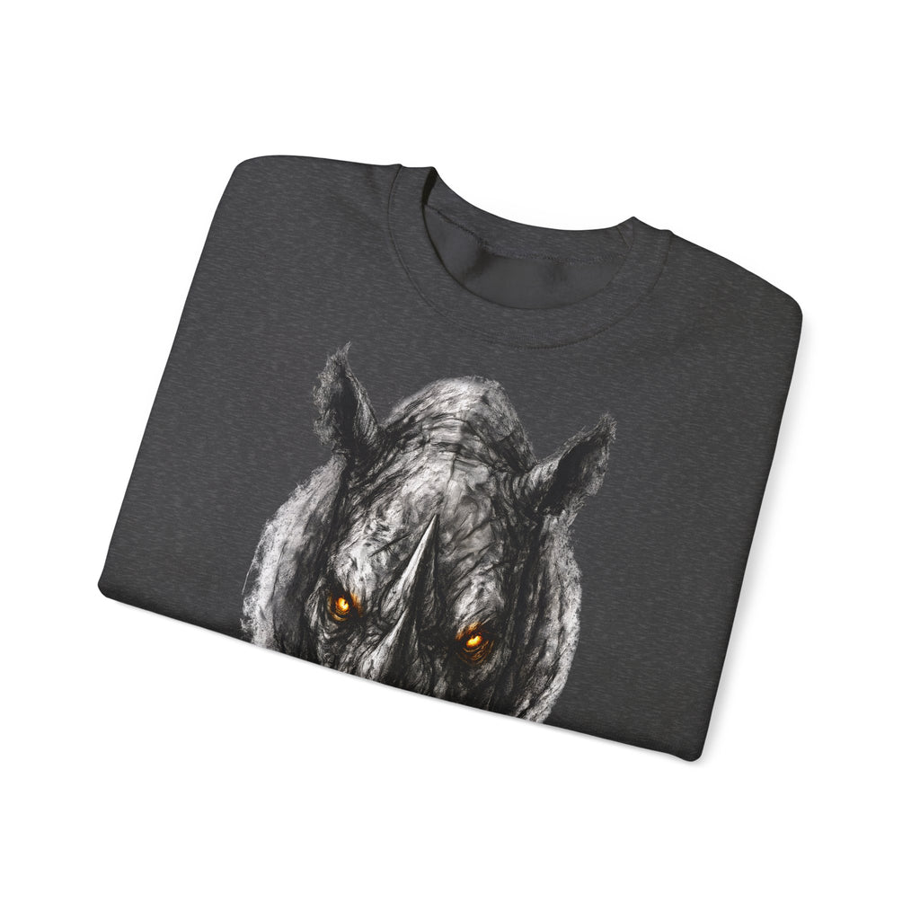 Nashorn: Animals-Collection, Frontprint, Unisex Sweatshirt
