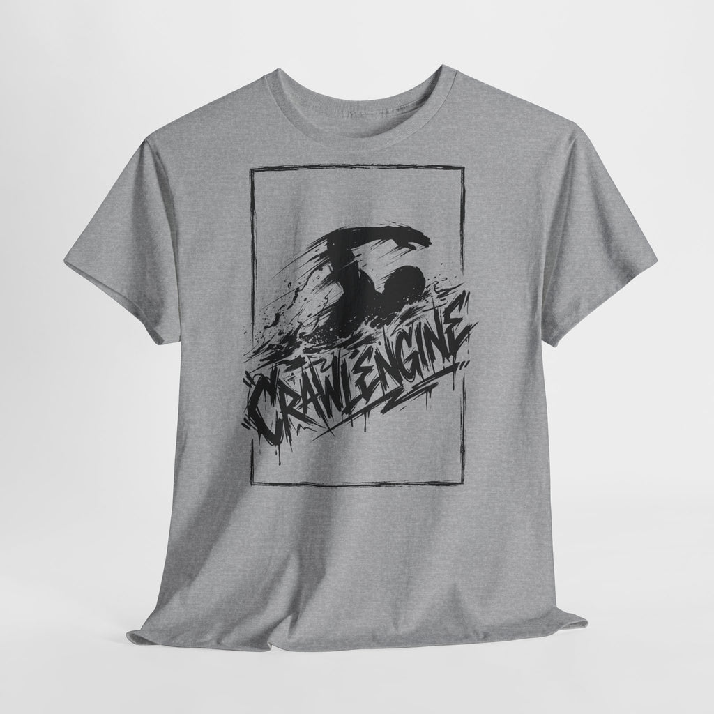 Schwimmen - CRAWLENGINE : Frontprint, Unisex T-Shirt