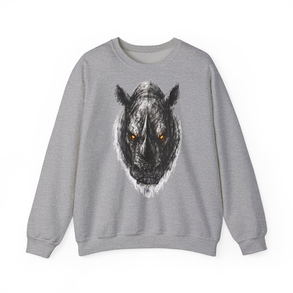 Nashorn: Animals-Collection, Frontprint, Unisex Sweatshirt