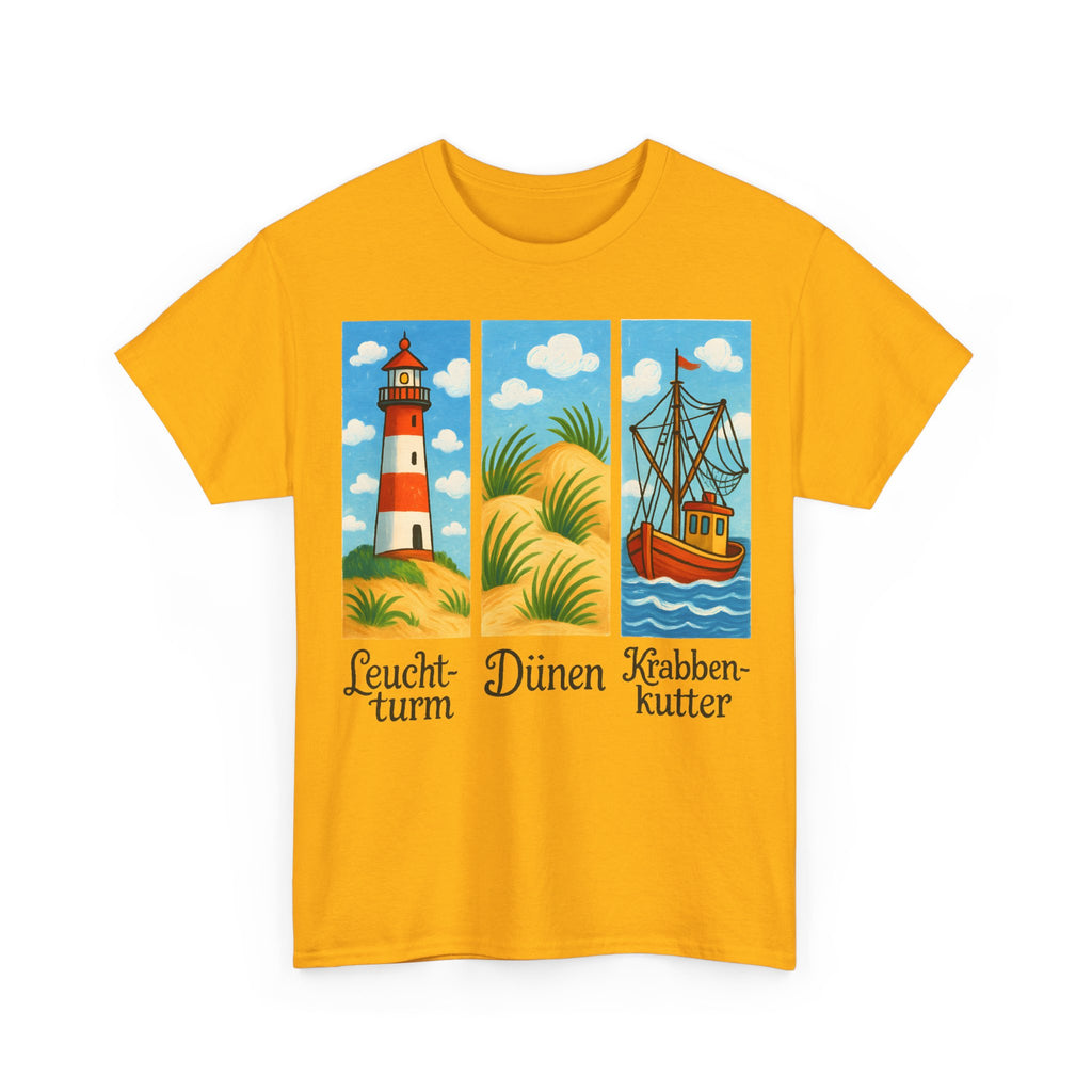 Nordsee, Ostsee - Reicht mir schon! Frontprint, Unisex T-Shirt