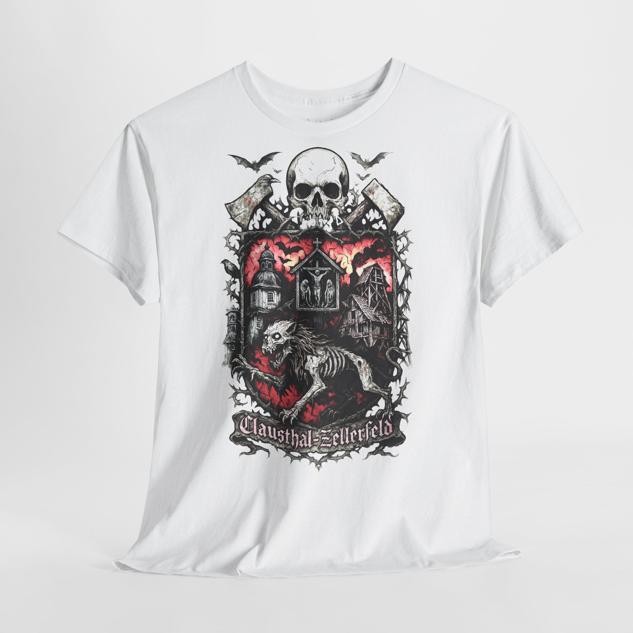 Clausthal-Zellerfeld: Frontprint, Unisex T-Shirt **Grimwater-Edition**