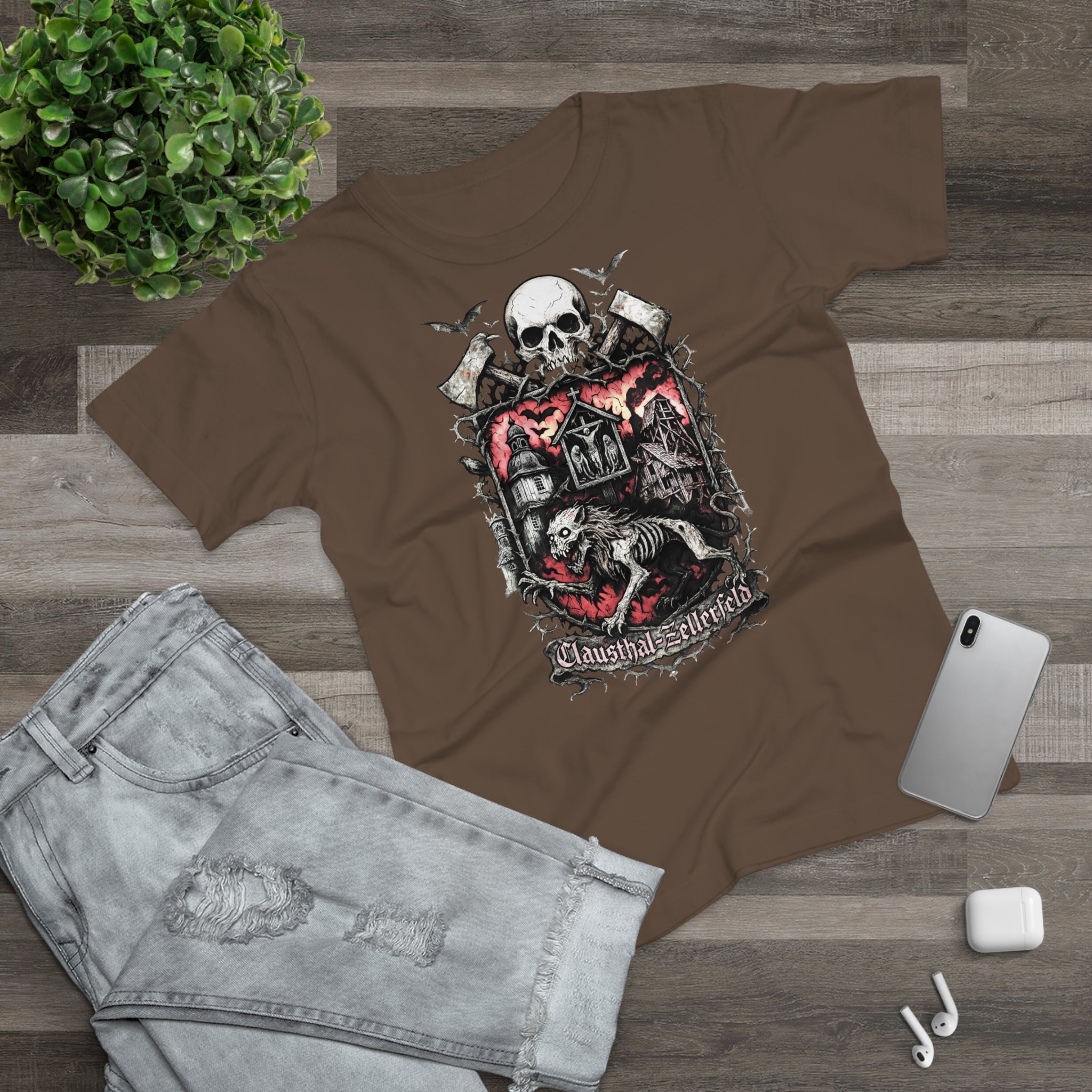 Clausthal-Zellerfeld: Frontprint, Womens' T-Shirt **Grimwater-Edition**