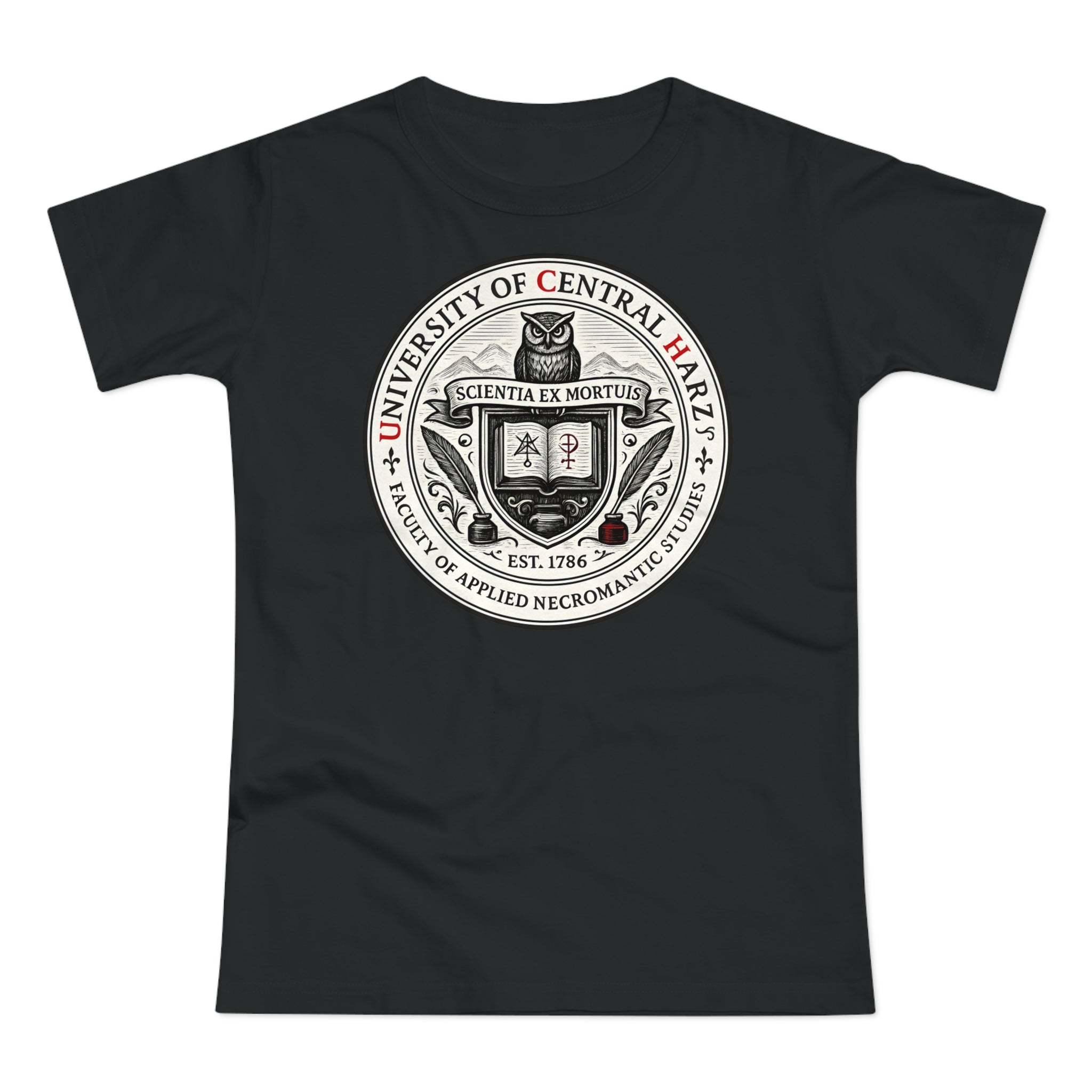 University of Central Hartz: Frontprint, Womens' T-Shirt **Grimwater-Edition**
