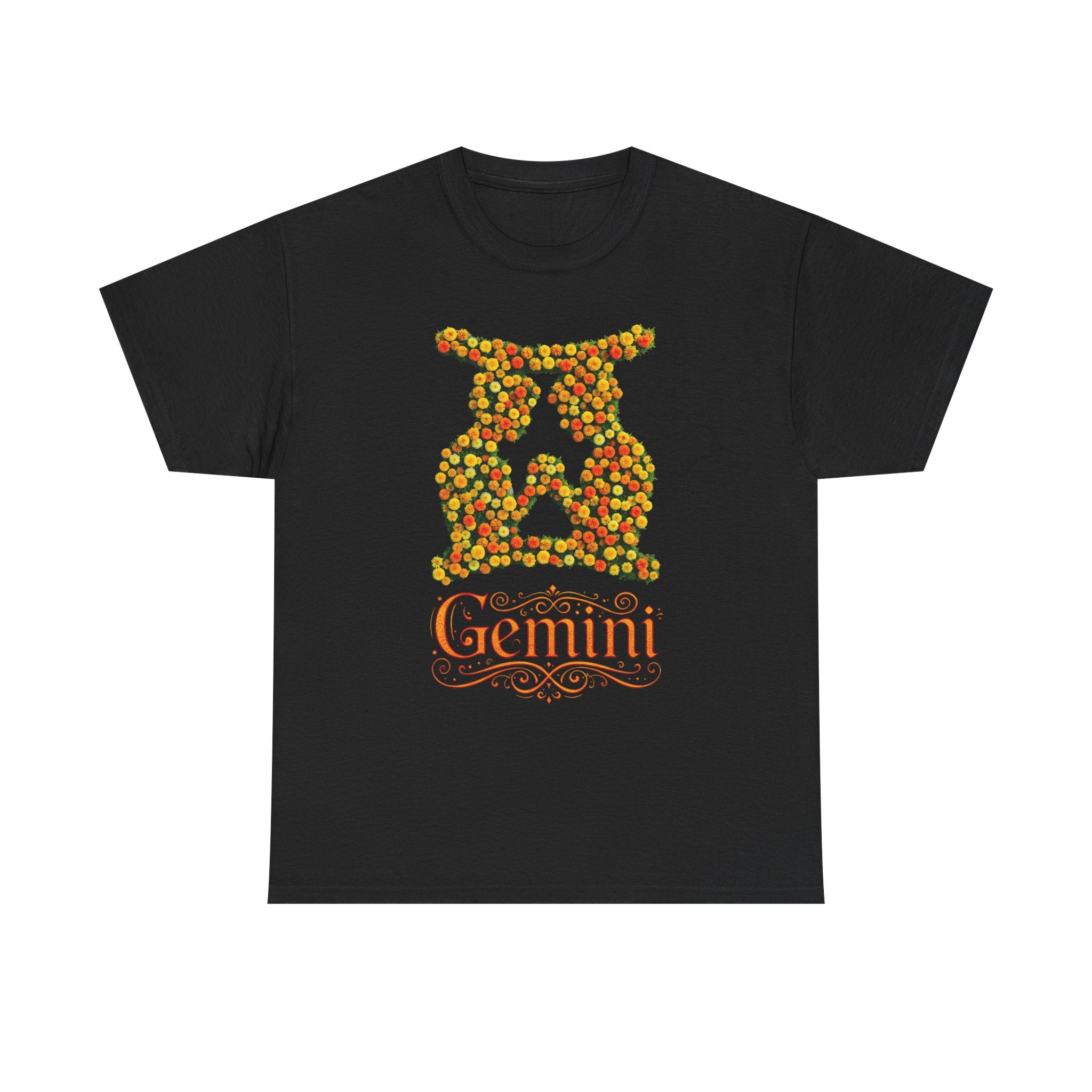 Gemini Floral Zodiac Shirt, Astrology Gift, Horoscope Apparel, Birthday Tee, Personalized T-Shirt