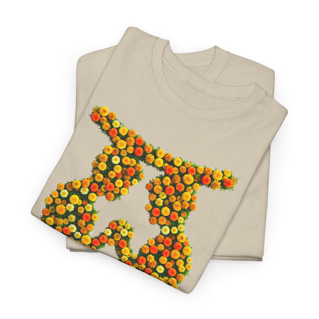 Zwilling: Frontprint, Unisex T-Shirt - Florales Sternzeichen Astrologie (Gemini)