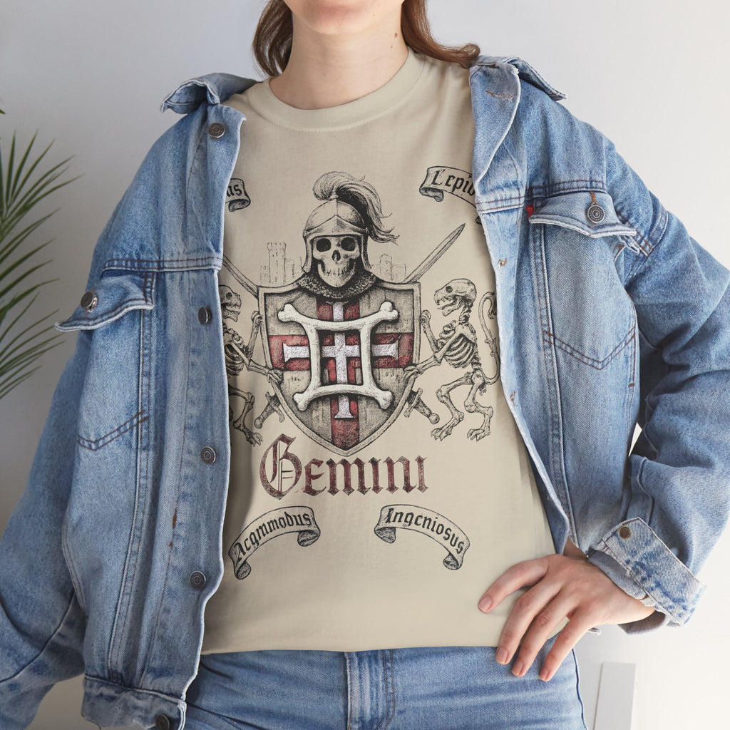 Zwilling: Frontprint, Unisex T-Shirt **Grimwater-Edition** Sternzeichen Astrologie (Gemini)