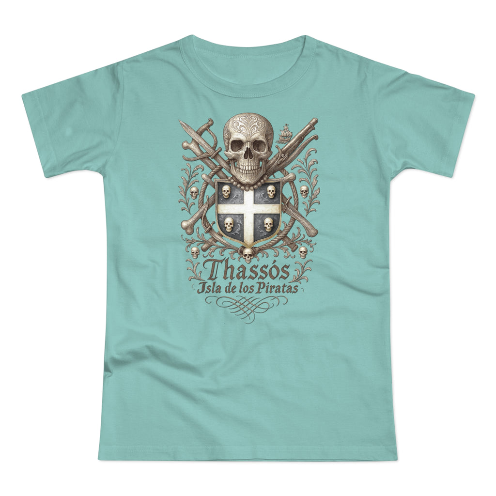 Thassos: Frontprint, Women's T-Shirt of Thasos **Grimwater-Edition**