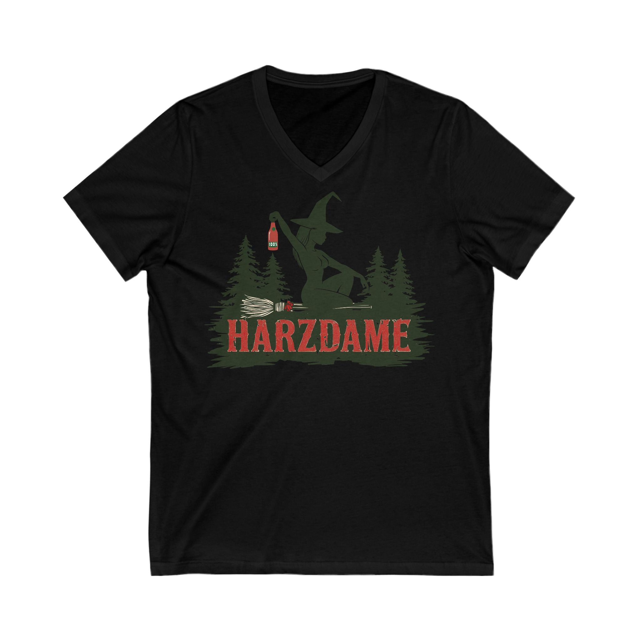 Harzdame, Ladies V-Neck, black and white versions