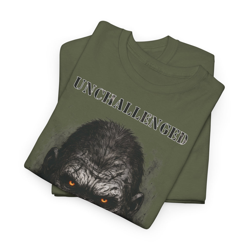 Gorilla - Unchallenged: Frontprint, Unisex T-Shirt - Animal-Collection