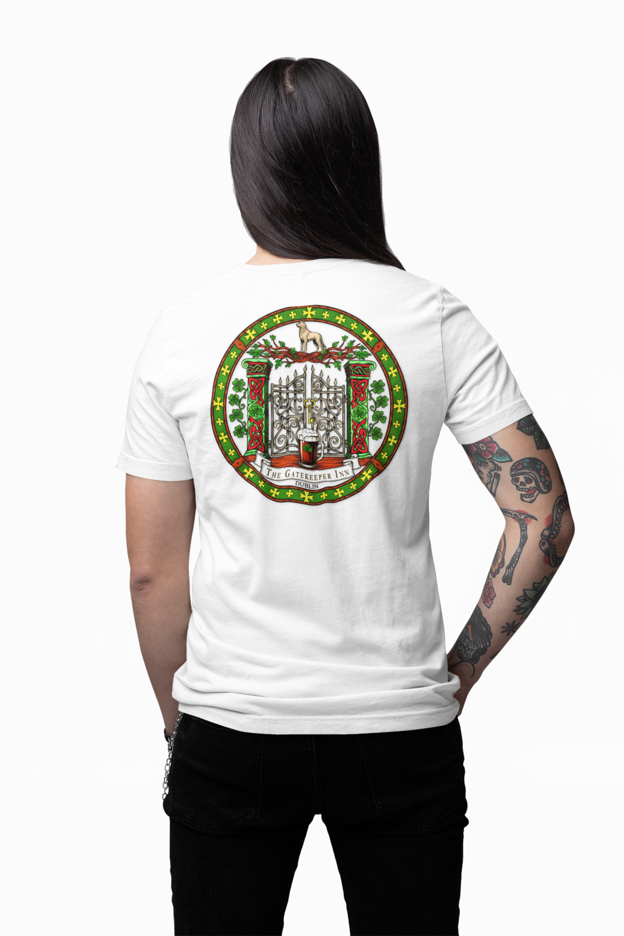 The Gatekeeper Inn, Dublin, Festive Unisex Cotton Tee with Holiday Design, Christmas Gift, Casual Wear, Comfortable Shirt, Year-Round Style, Unique Gift Idea