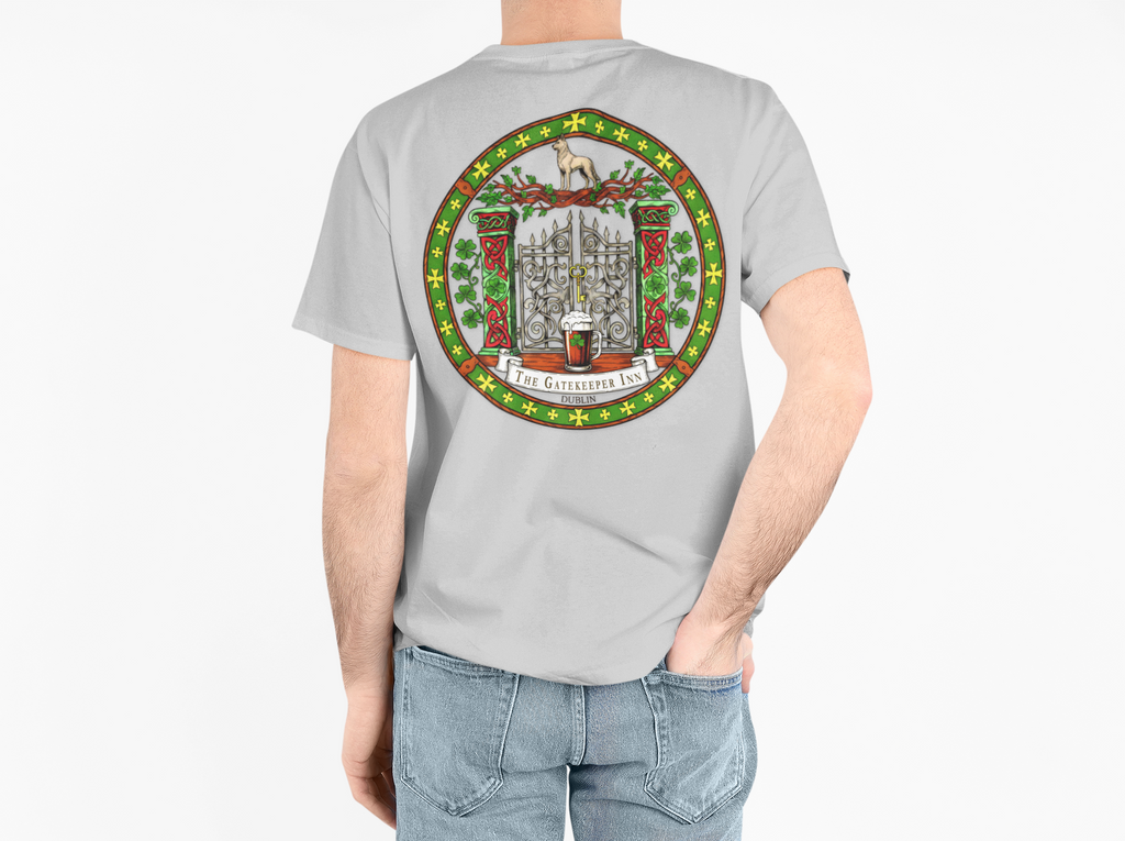 The Gatekeeper Inn, Dublin, Festive Unisex Cotton Tee with Holiday Design, Christmas Gift, Casual Wear, Comfortable Shirt, Year-Round Style, Unique Gift Idea