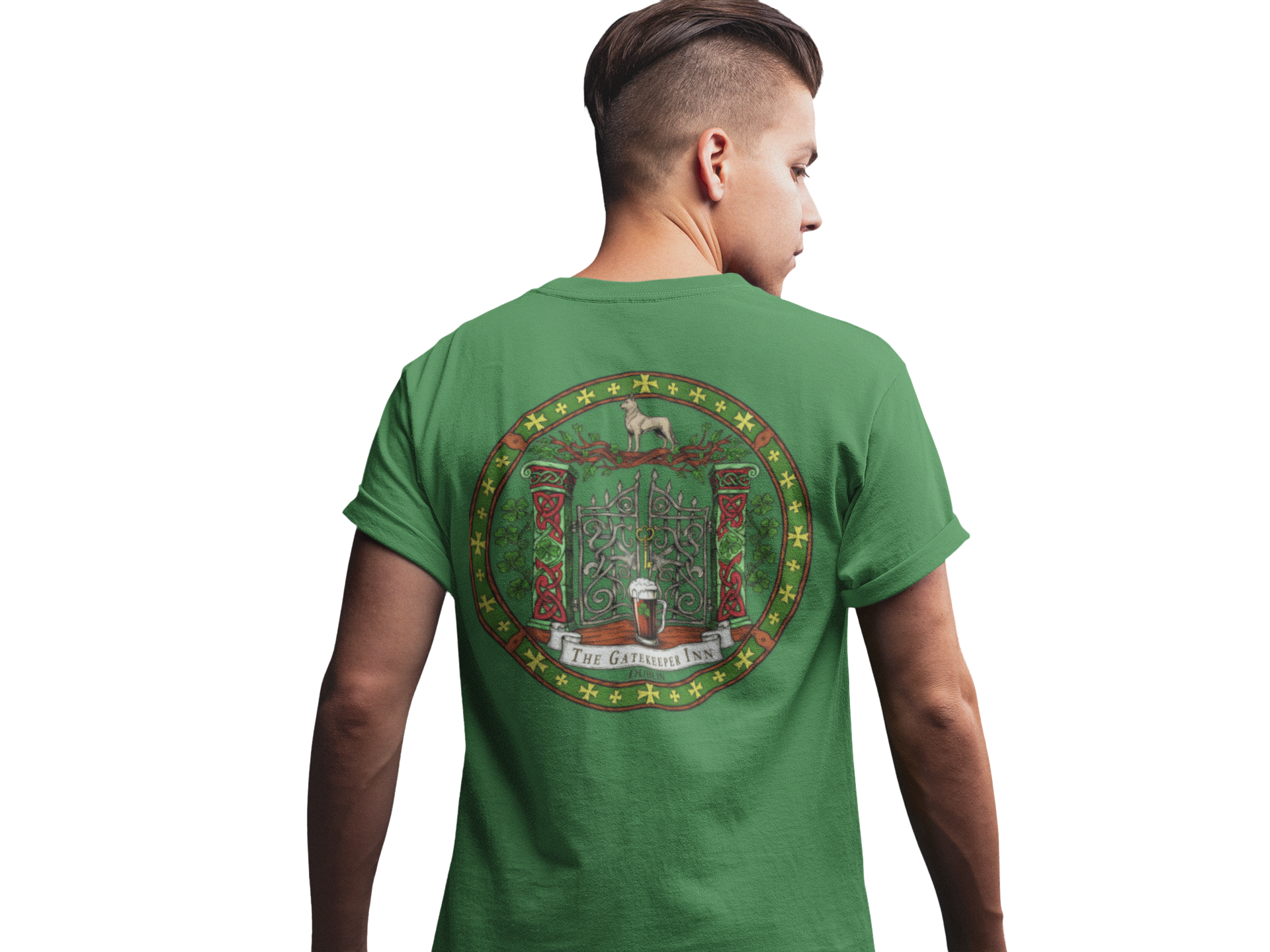 The Gatekeeper Inn, Dublin, Festive Unisex Cotton Tee with Holiday Design, Christmas Gift, Casual Wear, Comfortable Shirt, Year-Round Style, Unique Gift Idea