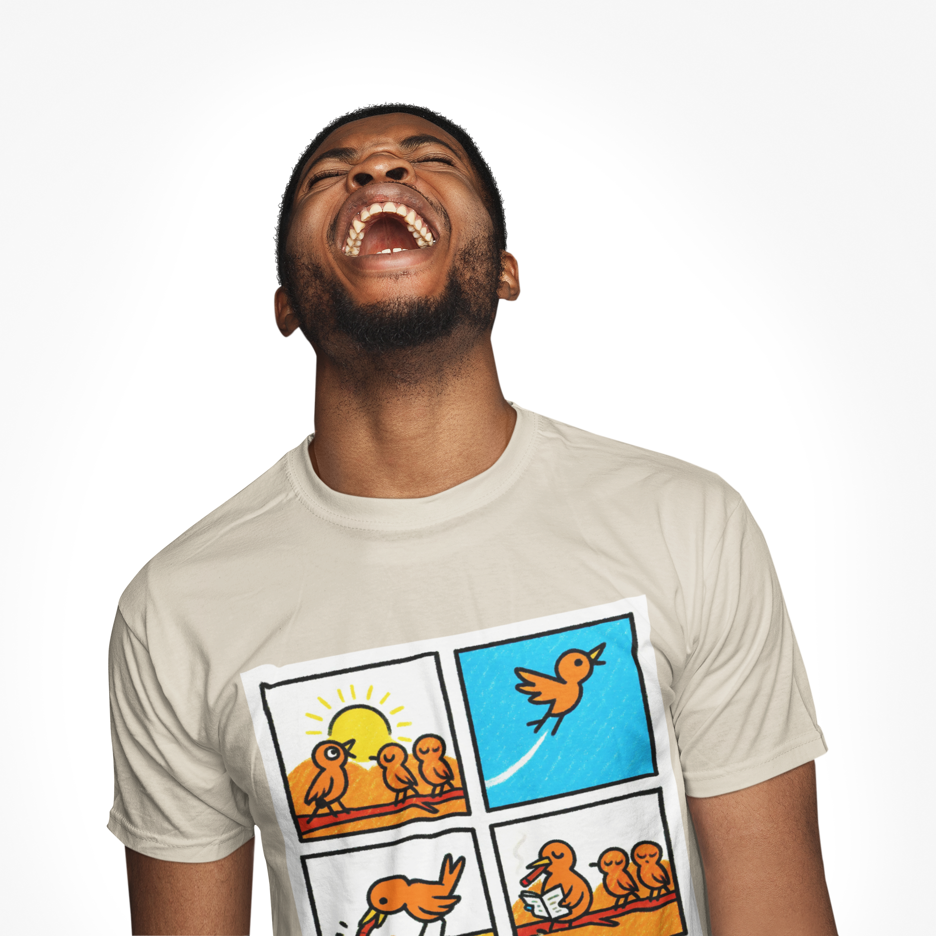 Proverb - Early bird GETS IT ALL, plus Cigar, Sunshine Birds Unisex Heavy Cotton Tee, Graphic Tee, Casual Wear, Gift for Bird Lovers, Funny T-Shirt, Nature Inspired Clothing