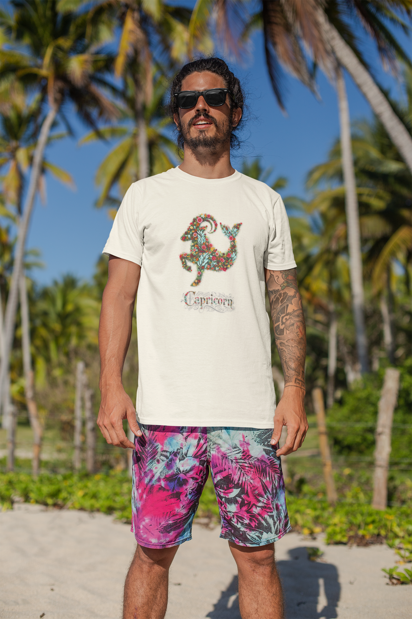 Capricorn Floral Zodiac Unisex Heavy Cotton Tee, Zodiac Shirt, Astrology Apparel, Gift for December Birthdays, Personalized T-Shirt, [...]