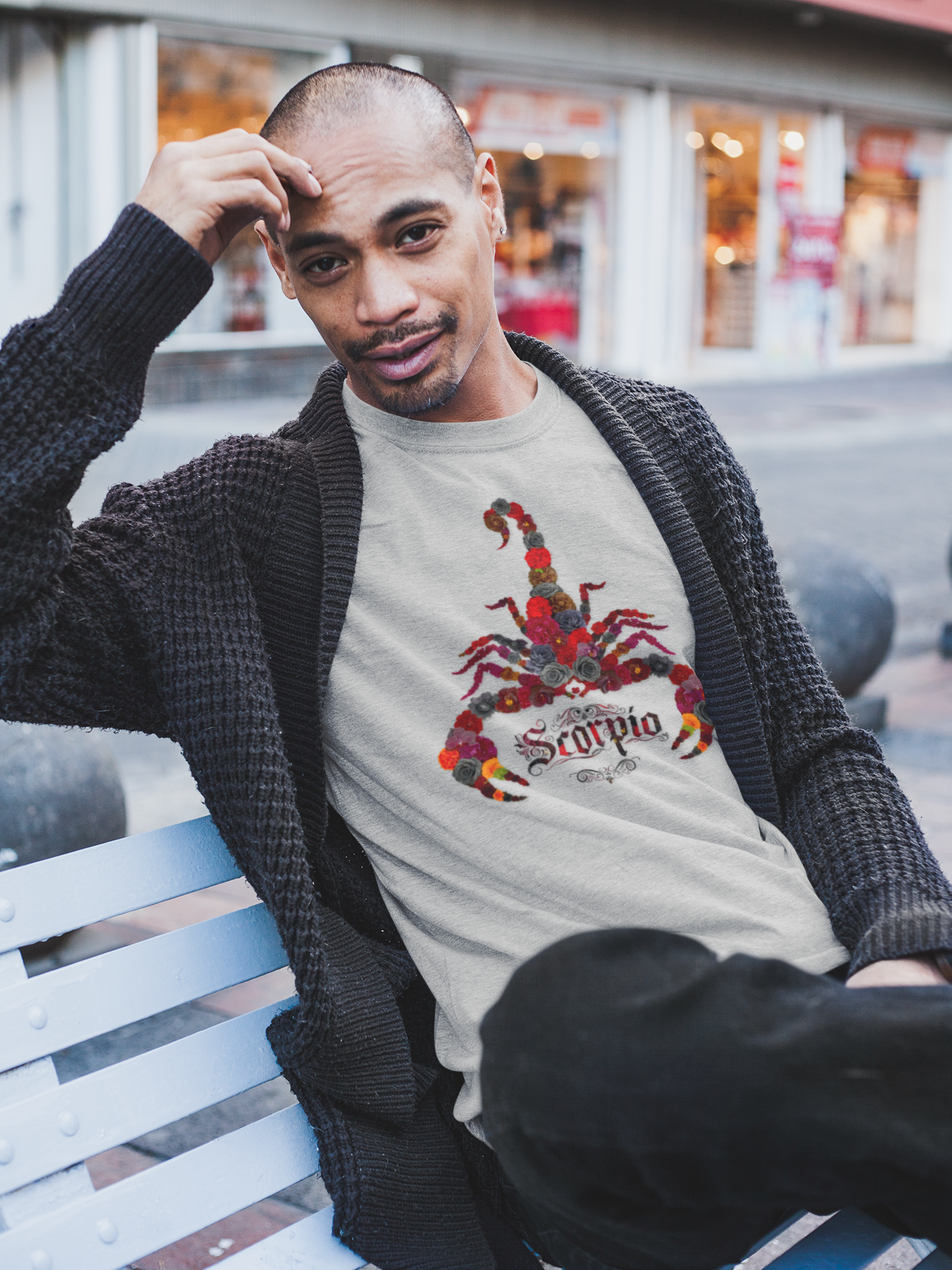 Scorpio Floral Zodiac Tee, Unisex Cotton Tee | Astrology Shirt, Zodiac Gift, Horoscope Apparel, Casual Wear, Birthday Present