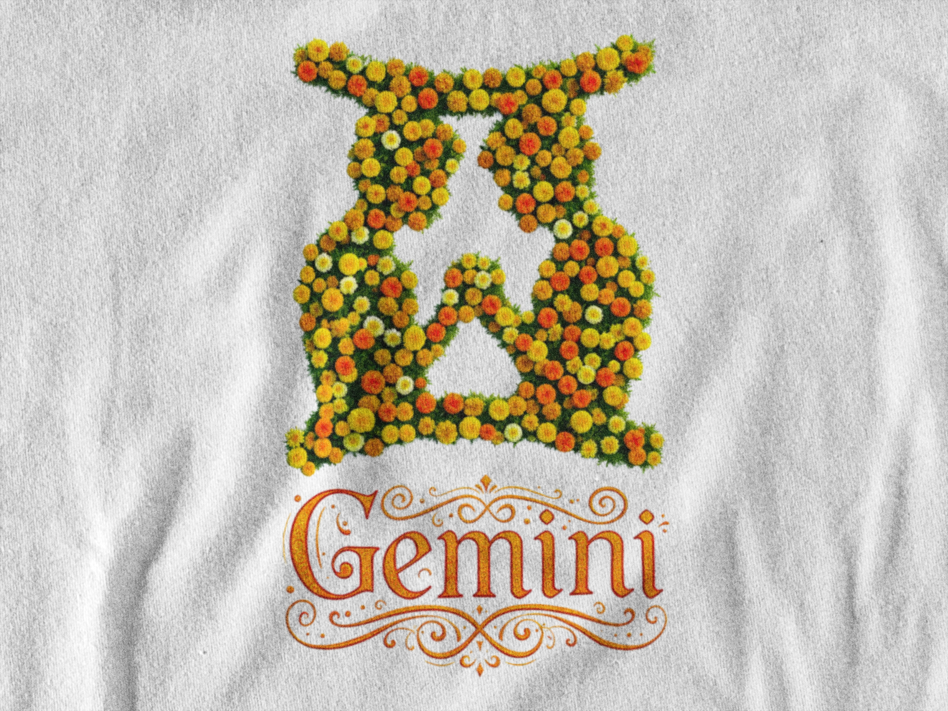Gemini Floral Zodiac Shirt, Astrology Gift, Horoscope Apparel, Birthday Tee, Personalized T-Shirt