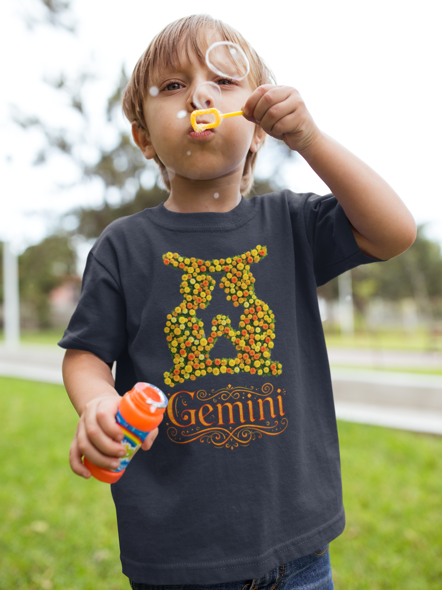 Gemini Floral Zodiac Shirt, Astrology Gift, Horoscope Apparel, Birthday Tee, Personalized T-Shirt