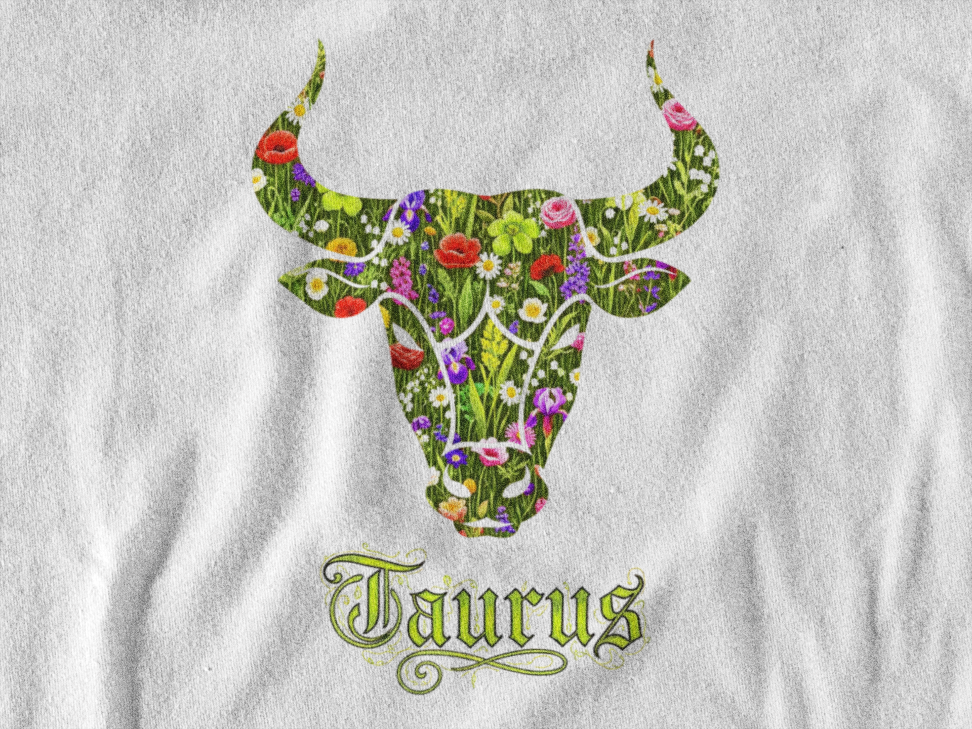 Taurus Floral Zodiac Shirt, Taurus Gift, Astrology Apparel, Horoscope Tee, Birthday Gift