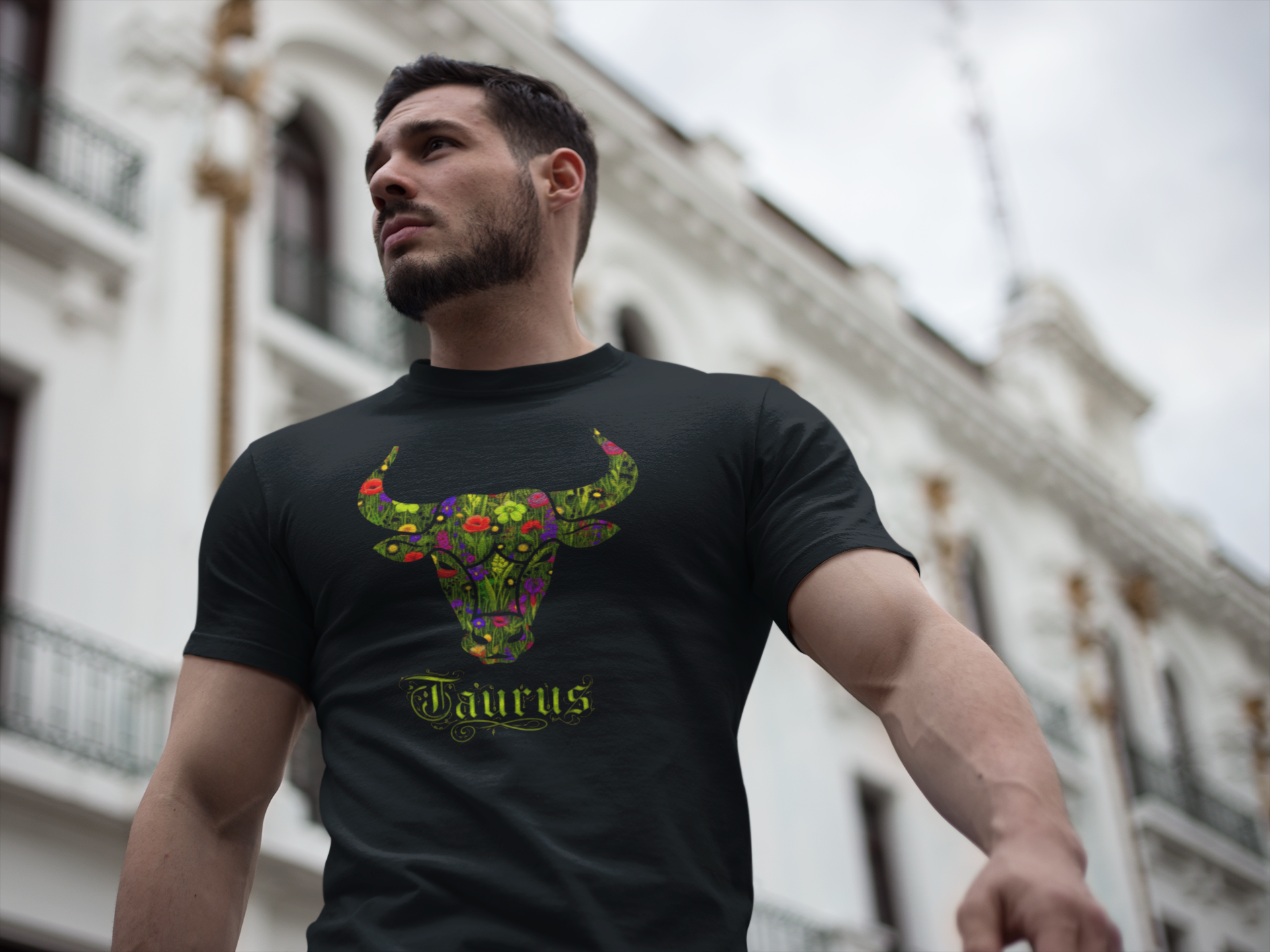 Taurus Floral Zodiac Shirt, Taurus Gift, Astrology Apparel, Horoscope Tee, Birthday Gift