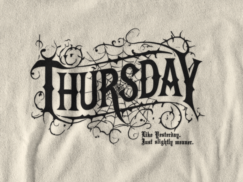 Wednesday is past? Welcome to Thursday!