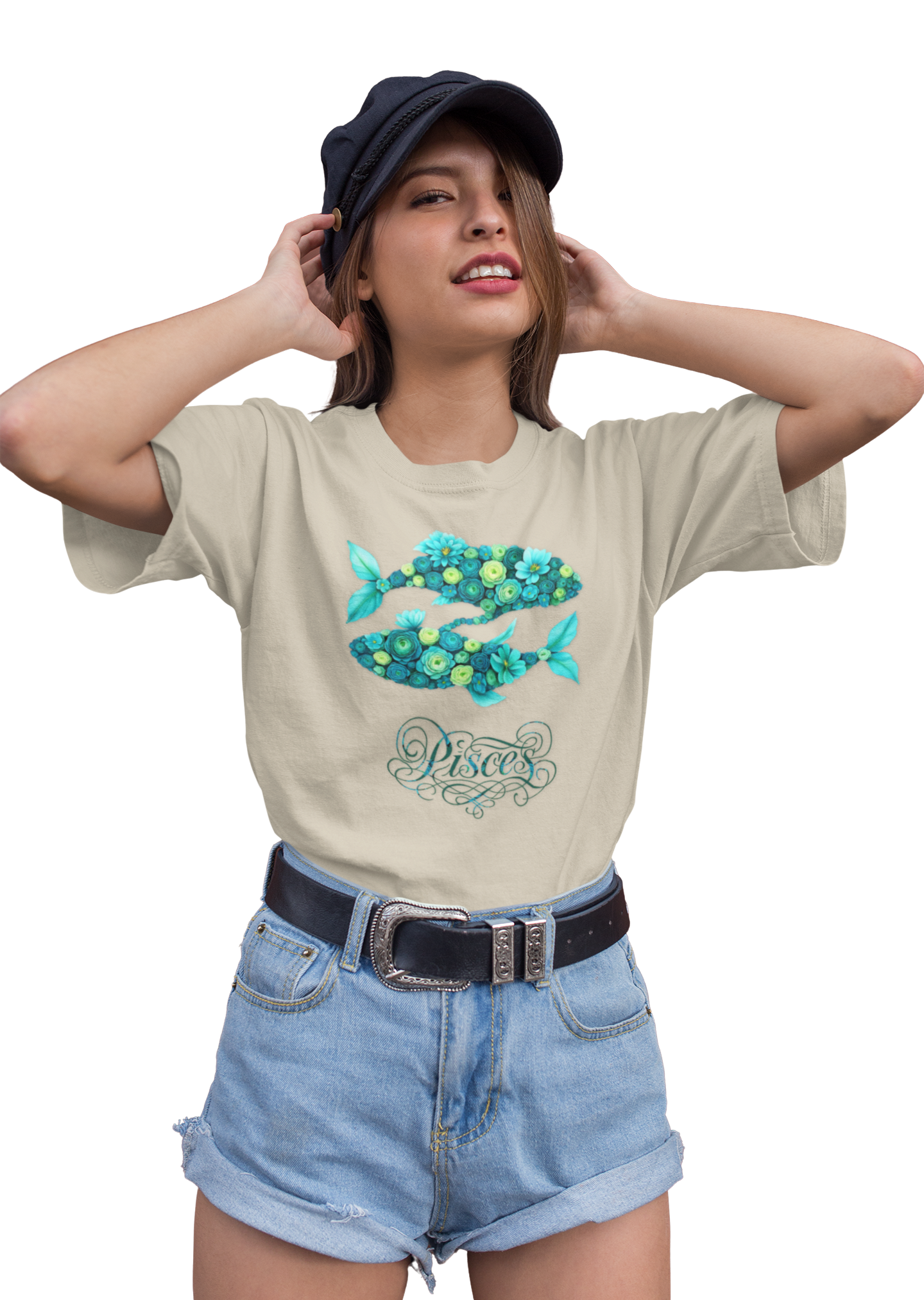 Pisces Floral Zodiac Apparel, Astrological Gift, Birthday Shirt, Horoscope Top, Casual Wear, Astrology Clothing