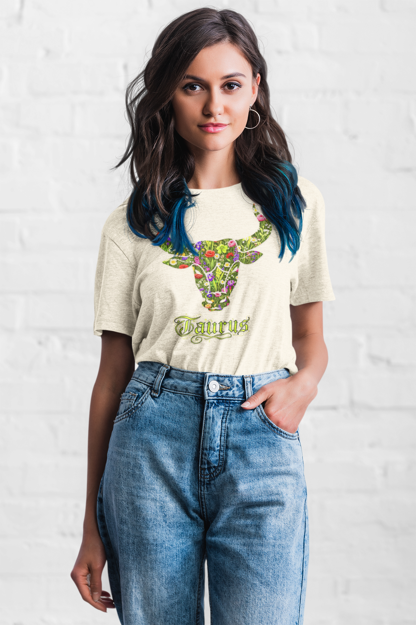 Taurus Floral Zodiac Shirt, Taurus Gift, Astrology Apparel, Horoscope Tee, Birthday Gift