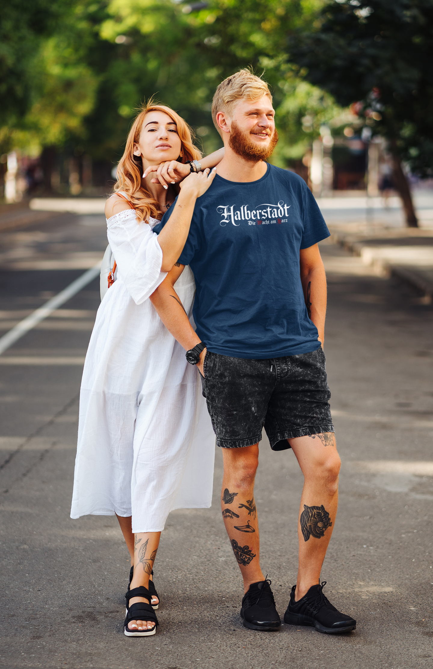 Halberstadt - Die Wacht am Harz - Unisex Heavy Cotton Tee, Cool Graphic Shirt, Gift for Travelers, Casual Wear, Street Style, Trendy Tee