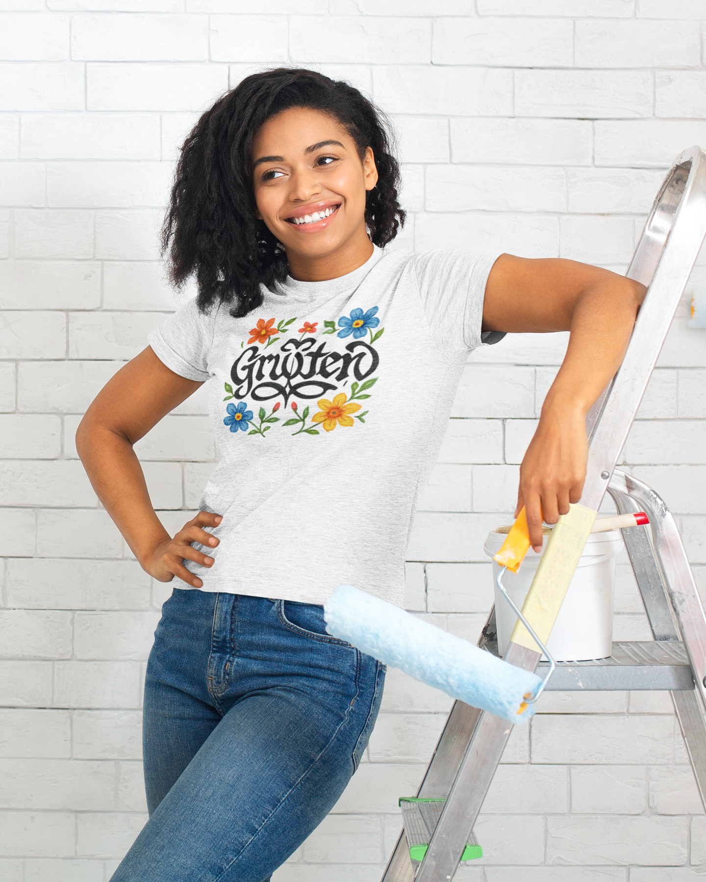 Gruiten Women's Tee - Floral Gruiten - the Vibrant and Optimistic green heart of the Kreis Mettmann
