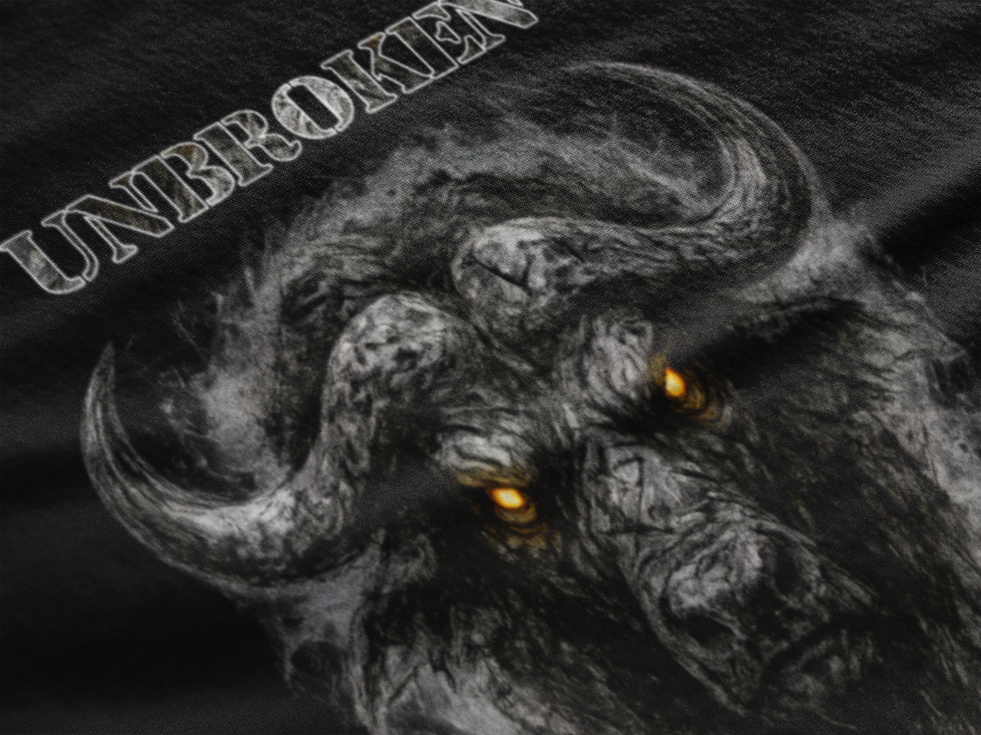 Büffel - Unbroken: Frontprint, Unisex T-Shirt - Animal-Collection