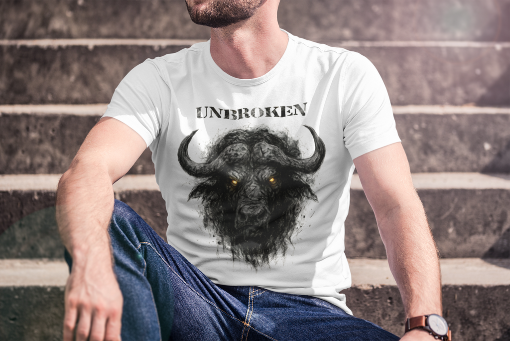 Büffel - Unbroken: Frontprint, Unisex T-Shirt - Animal-Collection
