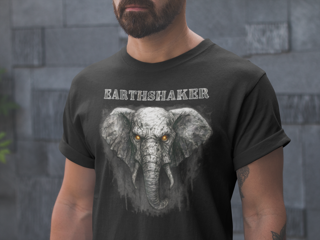 Elefant - Earthshaker: Frontprint, Unisex T-Shirt - Animal-Collection