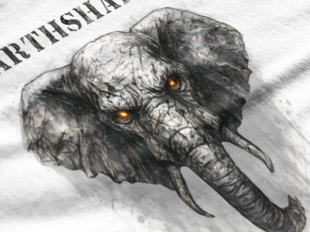 Elefant - Earthshaker: Frontprint, Unisex T-Shirt - Animal-Collection