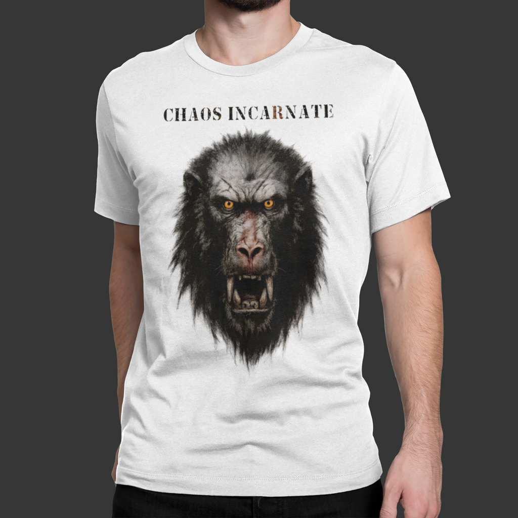 Pavian - Chaos Incarnate: Frontprint, Unisex T-Shirt - Animal-Collection