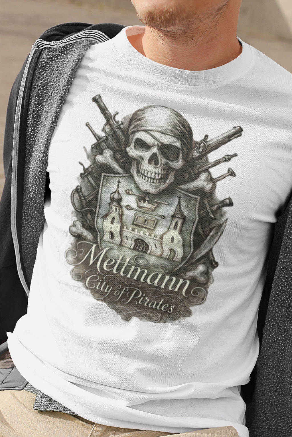 Mettmann: Frontprint, Unisex T-Shirt **Grimwater-Edition**