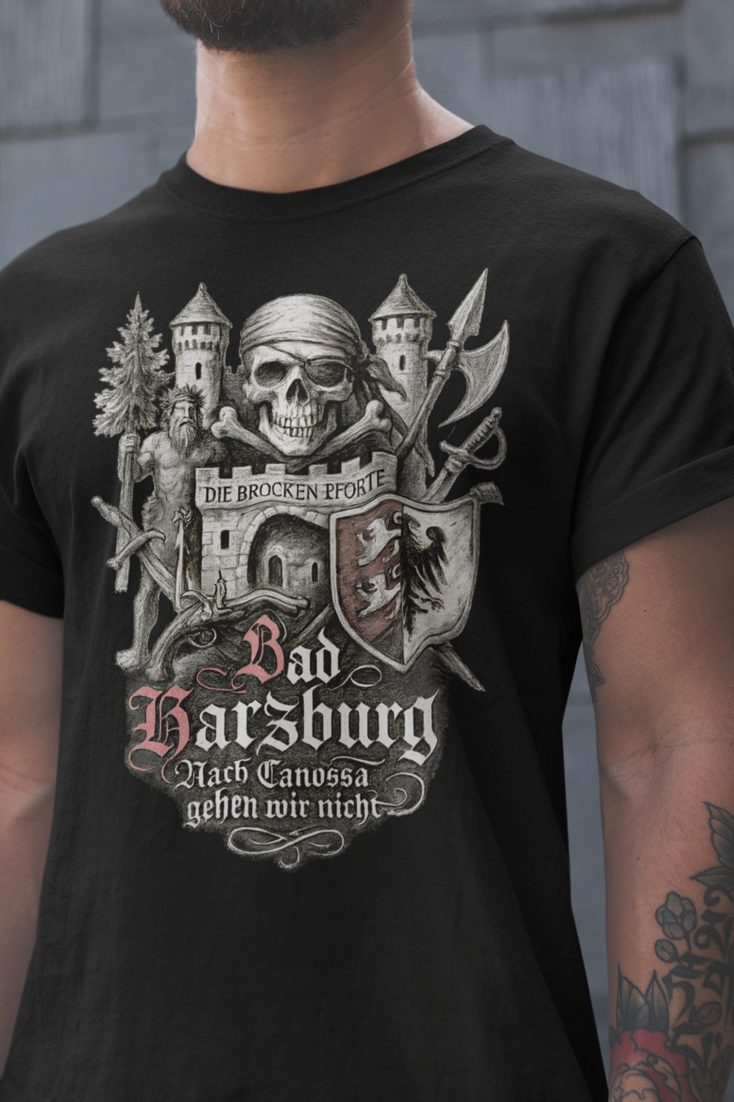 Bad Harzburg: Frontprint, Unisex T-Shirt **Grimwater-Edition**