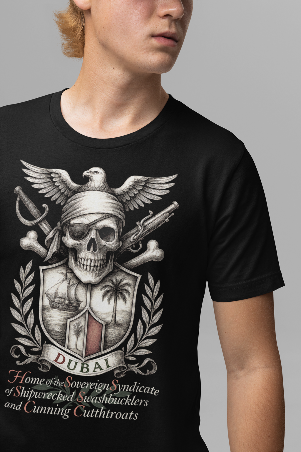 Dubai: Frontprint, Unisex T-Shirt **Grimwater-Edition**