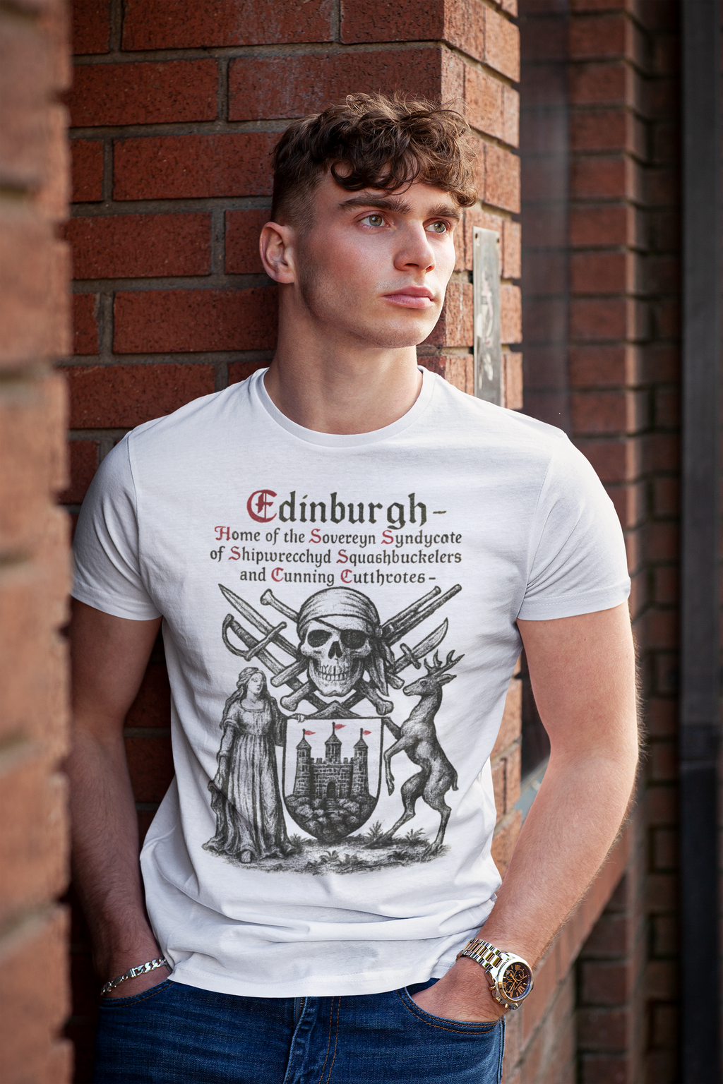 Edinburgh: Frontprint, Unisex T-Shirt **Grimwater-Edition**