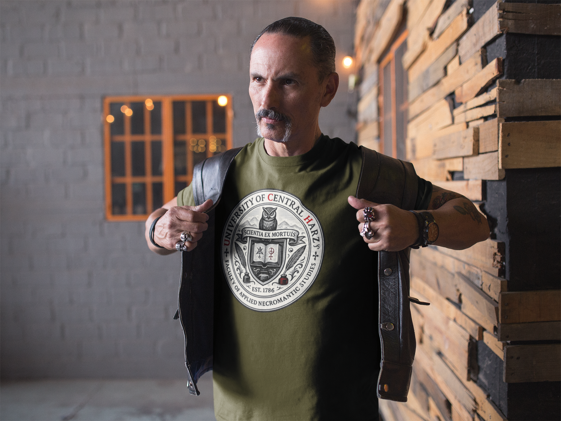 University of Central Harz: Frontprint, Unisex T-Shirt **Grimwater-Edition**