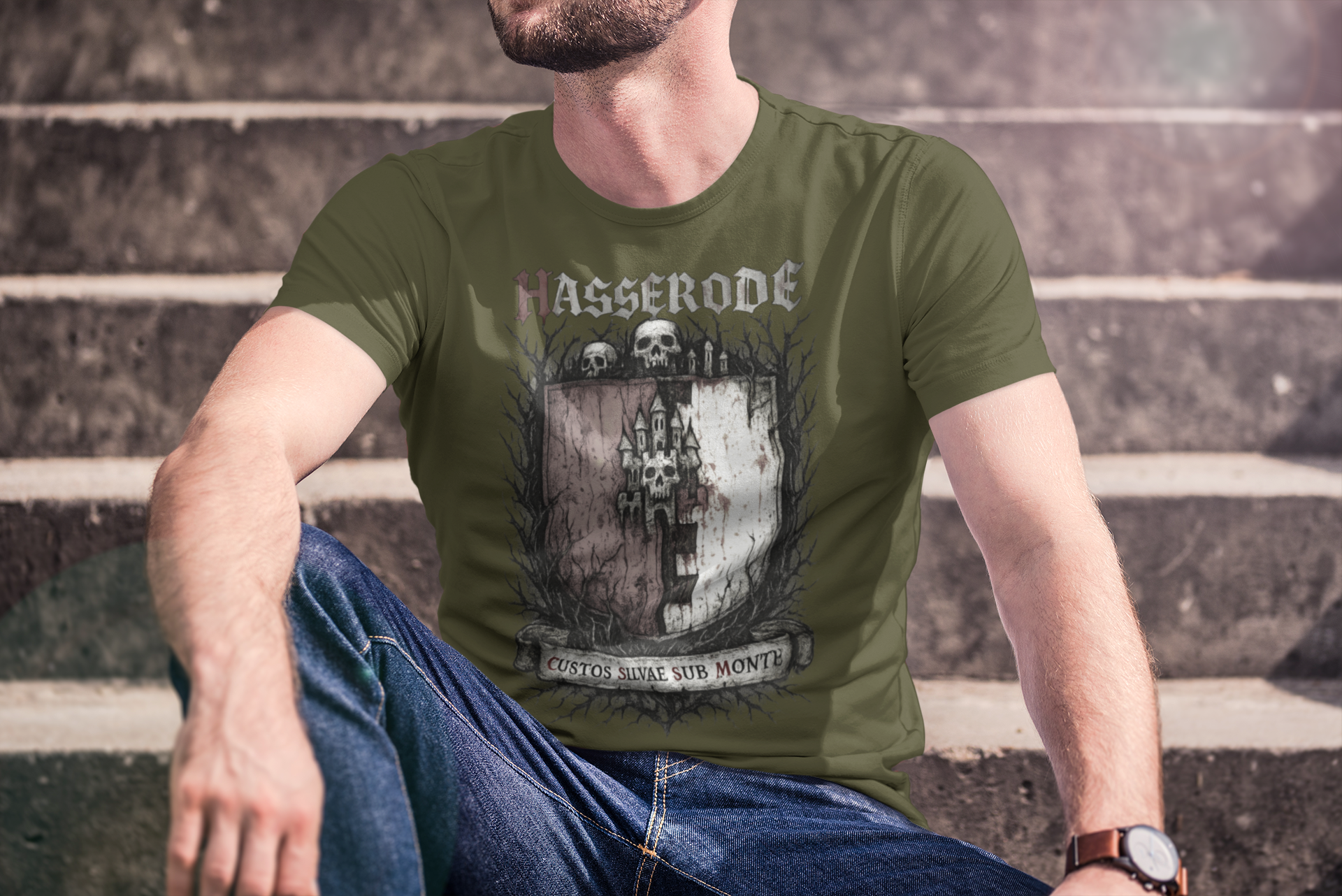 Hasserode: Frontprint, Unisex T-Shirt **Grimwater-Edition**