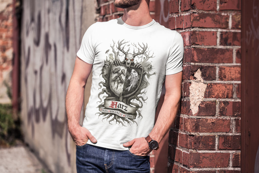 Der Harz: Frontprint, Unisex T-Shirt **Grimwater-Edition** Gesamtharz