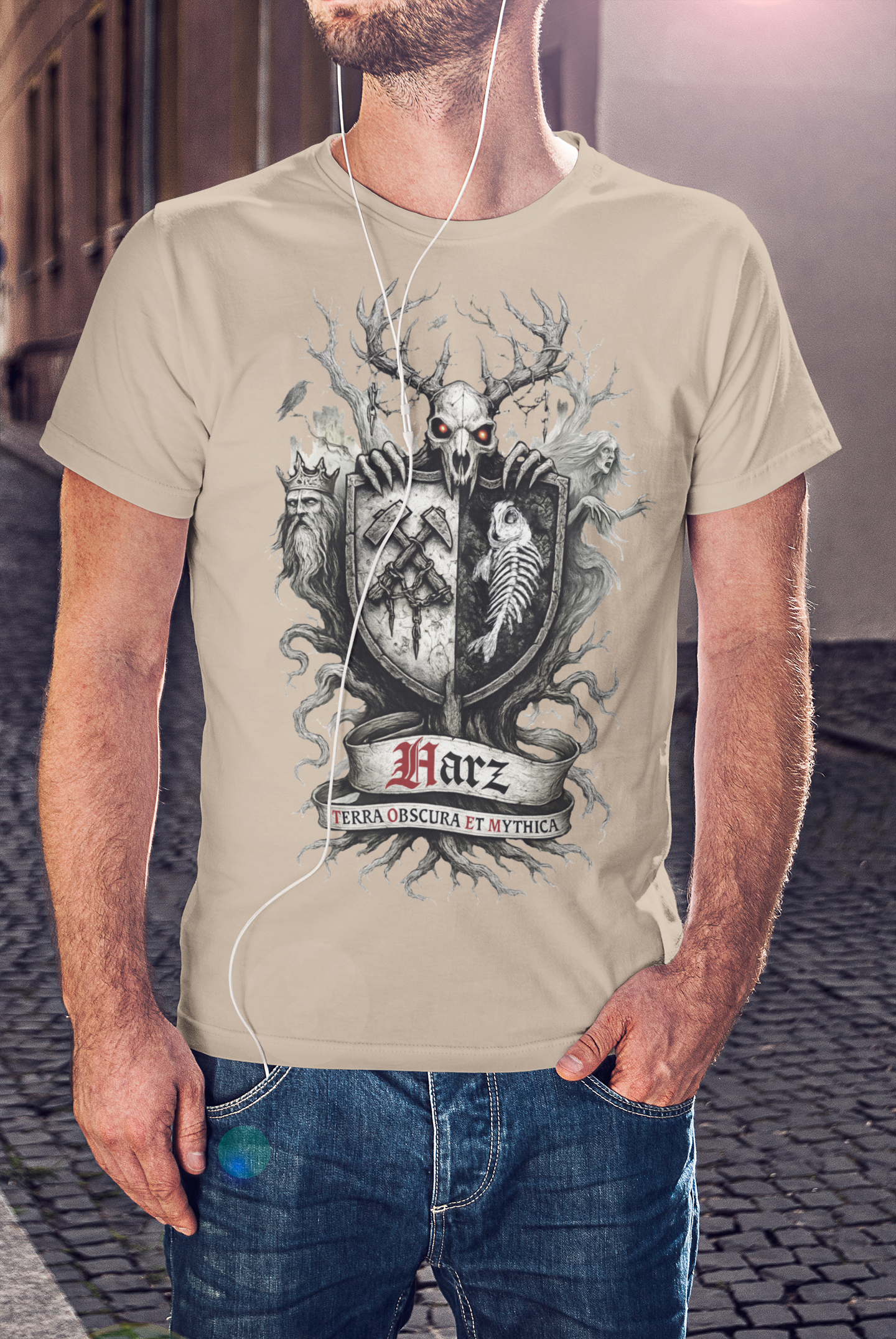 Harz - Mystisch, Magisch, manchmal morbide: Frontprint, Unisex T-Shirt **Grimwater-Edition**