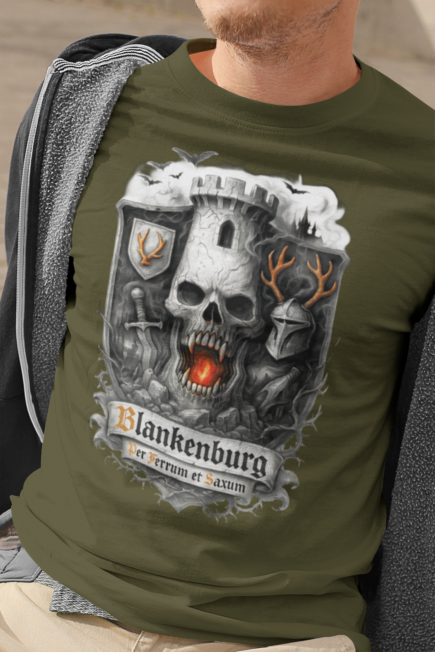 Blankenburg: Frontprint, Unisex T-Shirt **Grimwater-Edition**